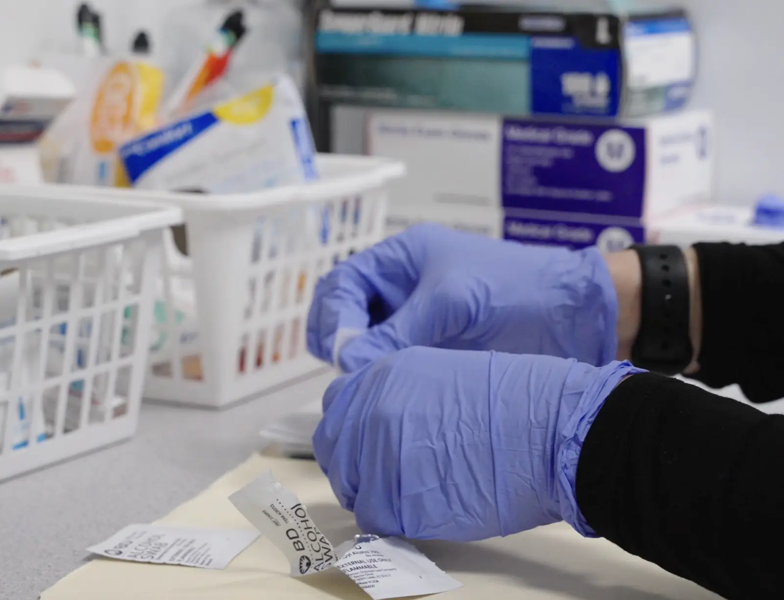 Immunization supplies prepped at Stultz Pharmacy